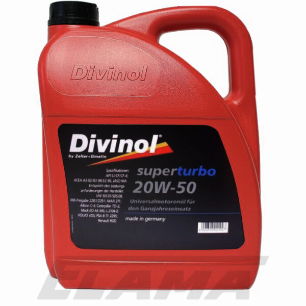 Divinol Super Turbo 20W50 5 liter bottle