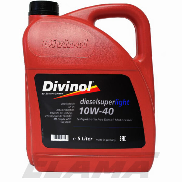 Divinol Diesel Super Light 10W40 5 liter bottle