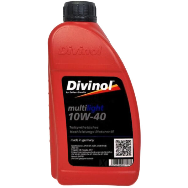 Divinol multi light 10W40 oil 1 liter bottle