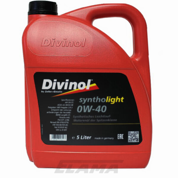 Divinol Syntholight 0W-40 5 liter bottle