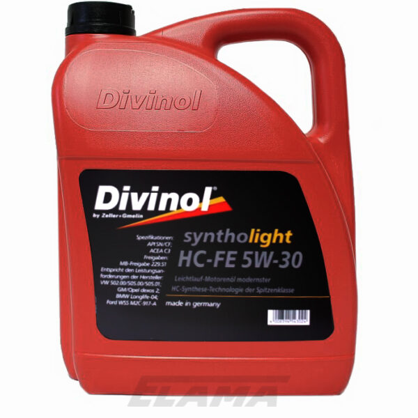 Divinol Syntholight HC-FE 5W-30 5 liter bottle