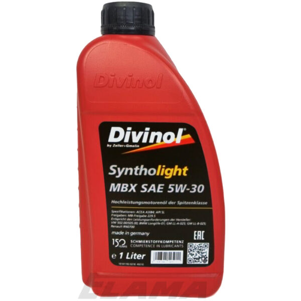 Divinol Syntholight MBX SAE 5W-30 1 liter bottle